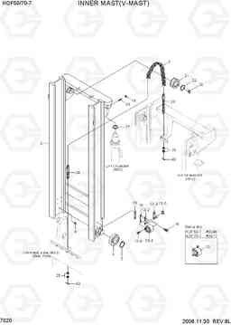 7020 INNER MAST(V-MAST) HDF50/70-7, Hyundai