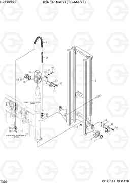 7330 INNER MAST(TS-MAST) HDF50/70-7, Hyundai