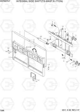 7366 INTEGRAL SIDE SHIFT(TS-MAST,6-~7TON) HDF50/70-7, Hyundai