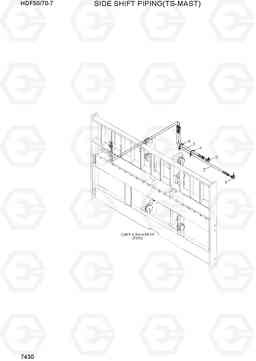 7430 SIDE SHIFT PIPING(TS-MAST) HDF50/70-7, Hyundai