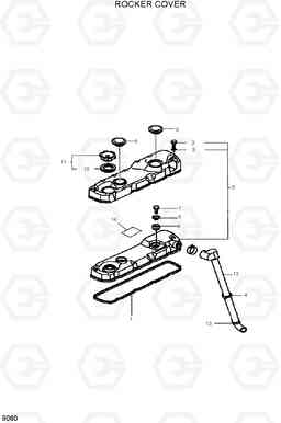 9060 ROCKER COVER HDF50/70-7, Hyundai