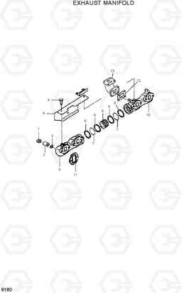 9180 EXHAUST MANIFOLD HDF50/70-7, Hyundai