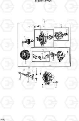 9260 ALTERNATOR HDF50/70-7, Hyundai