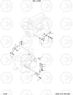 A130 OIL LINE HDF50/70-7, Hyundai