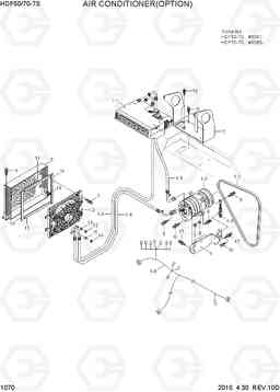 1070 AIR CONDITIONER(OPTION) HDF50/70-7S, Hyundai