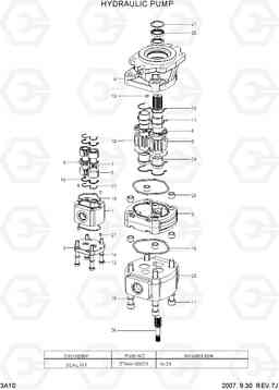 3A10 HYDRAULIC PUMP HDF50/70-7S, Hyundai