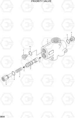 3B30 PRIORITY VALVE HDF50/70-7S, Hyundai