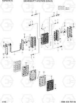 4140 GEARSHIFT SYSTEM 2(OLD) HDF50/70-7S, Hyundai