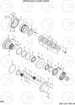 4292 DRIVE AXLE 3(WET,NEW) HDF50/70-7S, Hyundai