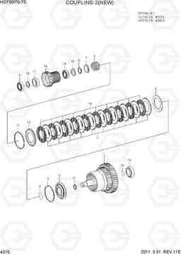 4370 COUPLING 2(NEW, 3 SPEED) HDF50/70-7S, Hyundai