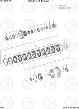 4390 COUPLING 4(NEW, FORWARD) HDF50/70-7S, Hyundai