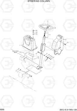 5030 STEERING COLUMN HDF50/70-7S, Hyundai