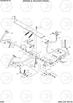 5040 BRAKE & INCHING PEDAL HDF50/70-7S, Hyundai