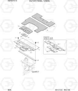 6025 OUTER PANEL 1(NEW) HDF50/70-7S, Hyundai