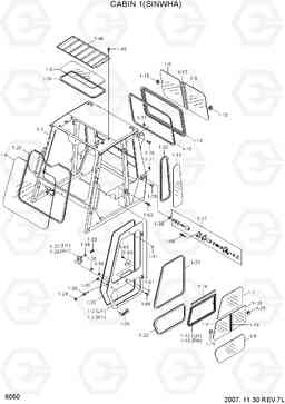 6050 CABIN 1(SINWHA) HDF50/70-7S, Hyundai