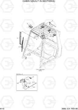 6110 CABIN 3(BUILT IN SECTIONS) HDF50/70-7S, Hyundai