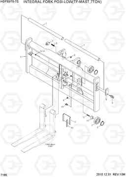 7165 INTEGRAL F/POSITIONER-LOW(TF-MAST,70) HDF50/70-7S, Hyundai