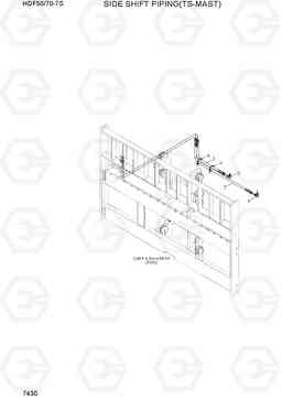 7430 SIDE SHIFT PIPING(TS-MAST) HDF50/70-7S, Hyundai