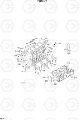 9010 CYLINDER HEAD HDF50/70-7S, Hyundai