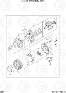 9260 ALTERNATOR(24V-50A) HDF50/70-7S, Hyundai
