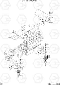 1010 ENGINE MOUNTING HDF50/70A, Hyundai