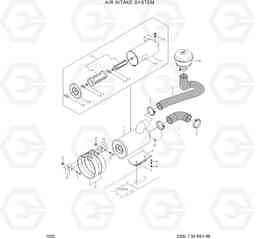 1020 AIR INTAKE SYSTEM HDF50/70A, Hyundai