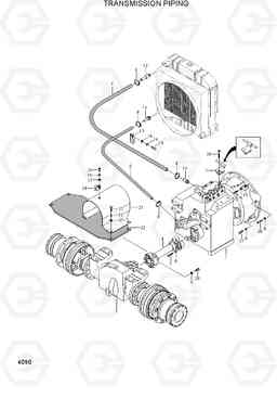 4090 TRANSMISSION PIPING HDF50/70A, Hyundai