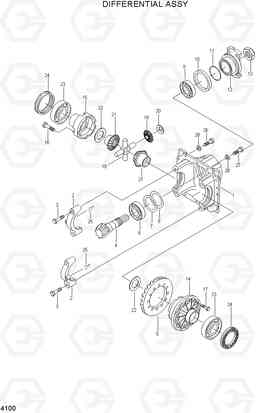 4100 DIFFERENTIAL ASSY HDF50/70A, Hyundai