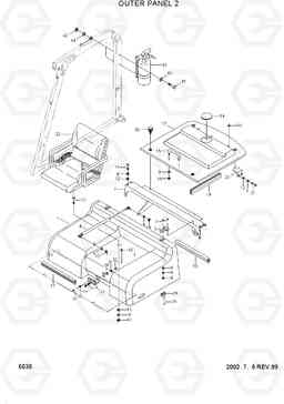 6030 OUTER PANEL 2 HDF50/70A, Hyundai