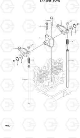 9030 ROCKER LEVER HDF50/70A, Hyundai