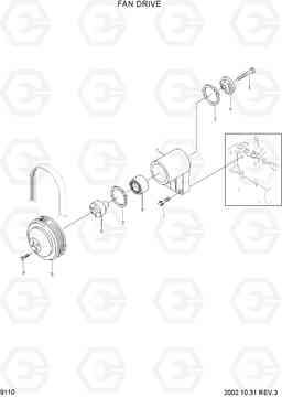 9110 FAN DRIVE HDF50/70A, Hyundai