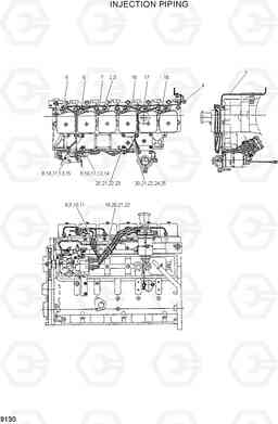 9130 INJECTION PIPING HDF50/70A, Hyundai