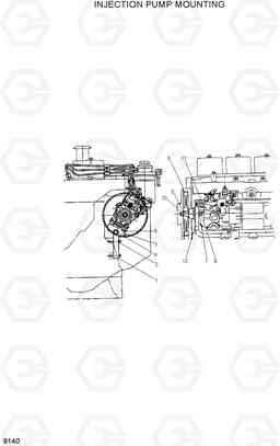 9140 INJECTION PUMP MOUNTING HDF50/70A, Hyundai