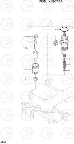 9210 FUEL INJECTOR HDF50/70A, Hyundai