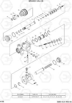 4100 BRAKE VALVE HDF80III, Hyundai