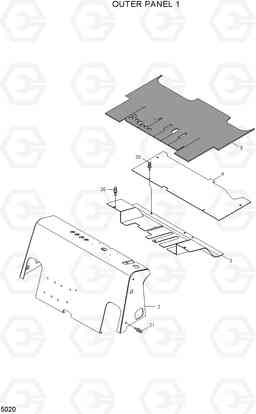 5020 OUTER PANEL 1 HDF80III, Hyundai