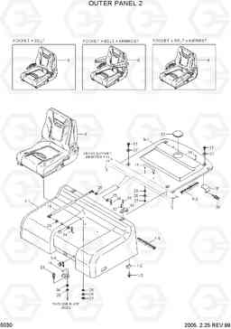 5030 OUTER PANEL 2 HDF80III, Hyundai