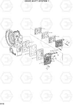 6110 GEAR SHIFT SYSTEM 1 HDF80III, Hyundai