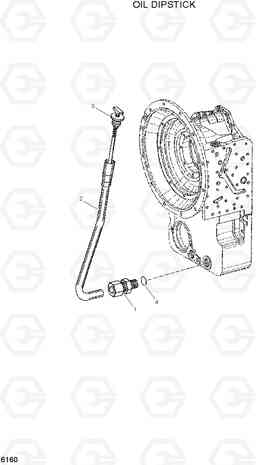 6160 OIL DIPSTICK HDF80III, Hyundai