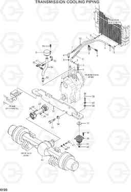 6190 TRANSMISSION COOLING PIPING HDF80III, Hyundai