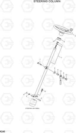 6240 STEERING COLUMN HDF80III, Hyundai