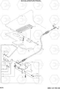 6270 ACCELERATOR PEDAL HDF80III, Hyundai