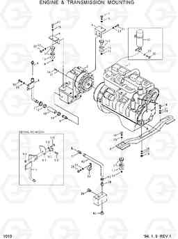 1010 ENGINE & T/M MOUNTING HL17C, Hyundai