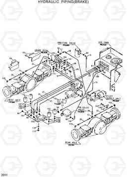 2011 HYDRAULIC PIPING(BRAKE) HL17C, Hyundai