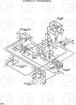 2014 HYDRAULIC PIPING(MAIN) HL17C, Hyundai