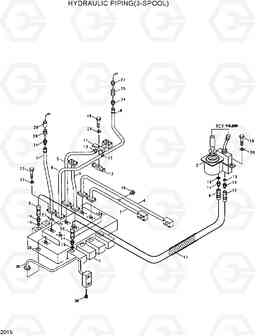 2015 HYDRAULIC PIPING(3-SPOOL) HL17C, Hyundai