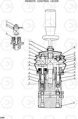2090 RCV LEVER HL17C, Hyundai