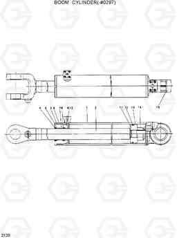 2120 BOOM CYLINDER(-#0297) HL17C, Hyundai