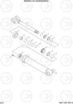 2121 BOOM CYLINDER(#0298-) HL17C, Hyundai