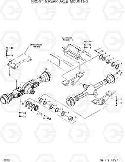 3020 FRONT & REAR AXLE MOUNTING HL17C, Hyundai